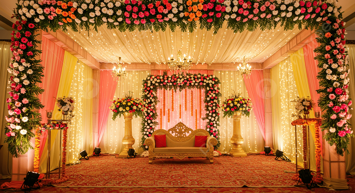 Wedding stage flower decoration Bhubaneswar